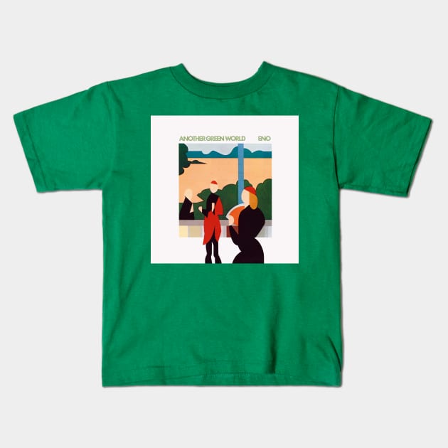 BRIAN ENO ANOTHER GREEN WORLD Kids T-Shirt by The Jung Ones